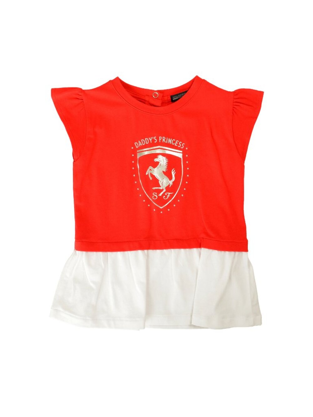 Scuderia Ferrari Girl "Daddy's Princess" Logo Print Dress sz 6/9 M